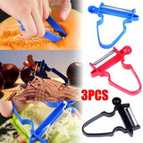 3-Piece Slicer Peeler Chopper Stainless Steel Blade Kitchen Tool